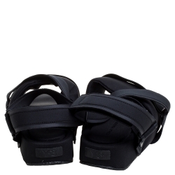 Yohji Yamamoto Black Fabric Y-3 Sandals Size 39