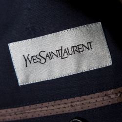 Yves Saint Laurent Navy Blue Wool Tailored Suit M