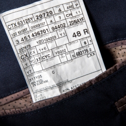 Yves Saint Laurent Navy Blue Wool Tailored Suit M