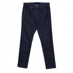 Pre Owned Z Zegna Indigo Dark Wash Classic Denim Slim Fit Jeans S