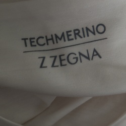 Z Zegna Techmerino Cream Wool Jersey Raglan Sleeve T-Shirt XL