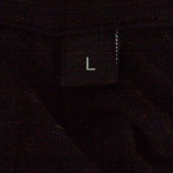 Pre Owned Z Zegna Techmerino Dark Grey Wool and Linen Slub Jersey Polo T-Shirt L