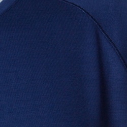 Pre Owned Z Zegna Techmerino Navy Blue Wool Crew Neck T-Shirt M