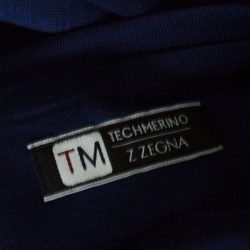 Pre Owned Z Zegna Techmerino Navy Blue Wool Crew Neck T-Shirt M