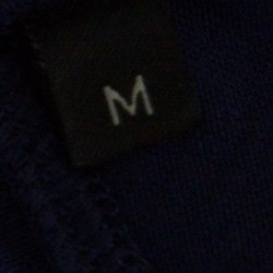 Pre Owned Z Zegna Techmerino Navy Blue Wool Crew Neck T-Shirt M