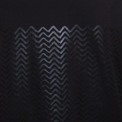 Z Zegna Black Chevron Print Sweatshirt L