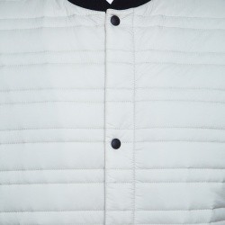 Z Zegna Thermore Beige Quilted Zip Front Sleeveless Jacket L