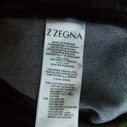 Pre Owned Z Zegna Black Denim Straight Fit Jeans M
