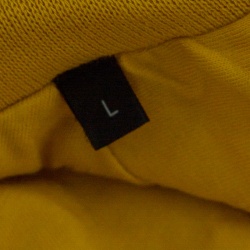 Pre Owned Z Zegna Yellow Cotton Knit Ribbed Trim Zip Front Sweatshirt L