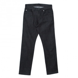 Pre Owned Z Zegna Dark Grey Straight Fit Denim Jeans S