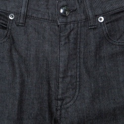 Pre Owned Z Zegna Dark Grey Straight Fit Denim Jeans S