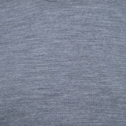 Pre Owned Z Zegna Techmerino Grey Wool Crew Neck T-Shirt M
