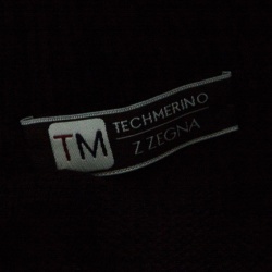 Pre Owned Z Zegna Technomerino Black Wool Contrast Panel Detail Zip Front Cardigan M