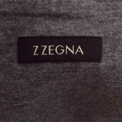 Z Zegna Grey Cotton Geometric Pattern Crew Neck T-Shirt M