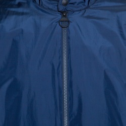 Pre Owned Z Zegna Travel Concept Navy Blue Water Resistant Zip Front Jacket L