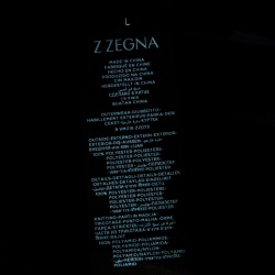 Pre Owned Z Zegna Travel Concept Navy Blue Water Resistant Zip Front Jacket L