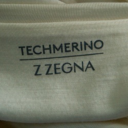 Pre Owned Z Zegna Techmerino Cream Wool Jersey Crew Neck T-Shirt L