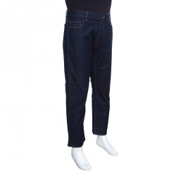 Pre Owned Z Zegna Indigo Dark Wash Regular Fit Denim Jeans XL