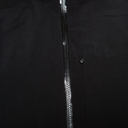 Z Zegna Black Soft Shell Travel Essential Zip Front Jacket L