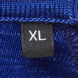 Pre Owned  Zegna Blue Wool Crew Neck Half Sleeve T-Shirt XL