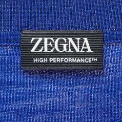 Pre Owned  Zegna Blue Wool Crew Neck Half Sleeve T-Shirt XL