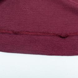 Pre Owned Z Zegna Techmerino Burgundy Wool Knit Crew Neck T-Shirt XXL
