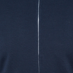 Z Zegna Navy Blue Tech-Merino Zipper Jacket S