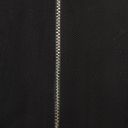 Zadig & Voltaire Black Wool Blend Twill Zip Front Jacket L