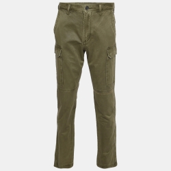 Faded Cotton Cargo Pants