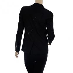 Pre Owned Zadig & Voltaire Swarovski Brooch Jacket XS
