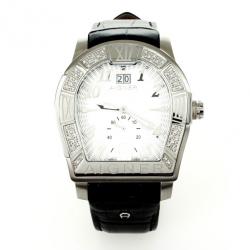 Pre Owned Aigner Roma Chronograph Diamond Mens Wristwatch 44 MM