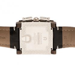 Pre Owned Aigner Beige Stainless Steel Porto Cervo Men's Wristwatch 40MM