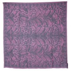 Pre Owned Alexander McQueen Pink Silk Animalier Skull Square Scarf
