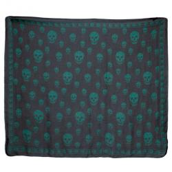 مملوكة مسبقًا Alexander McQueen Green Chiffon Skull Scarf