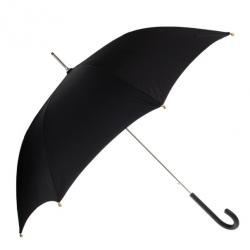 Pre Owned Alexander McQueen Black Golden Skull Detail Umbrella