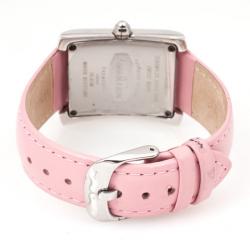 AquaMarin Harmonie Diamond SS Leather Womens Watch 34 MM