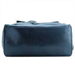 Pre Owned Balenciaga Black and Teal Leather Lune Tote 