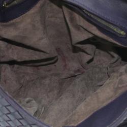 مملوكة مسبقًا Bottega Veneta Purple Woven Leather Ball Hobo Bag