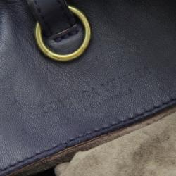 مملوكة مسبقًا Bottega Veneta Purple Woven Leather Ball Hobo Bag