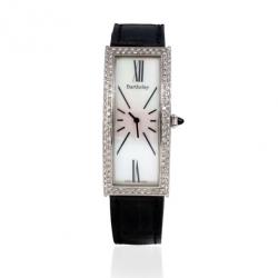 Barthelay White Diamond Fond Acier Womens Wristwatch 22 MM