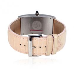 Pre Owned Barthelay Pink Mother Of Pearl Diamond Fond Acier Womens Wristwatch 30 MM