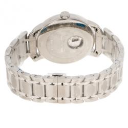 Pre Owned Baume & Mercier White Stainless Steel Classima Men's Wristwatch 42MM