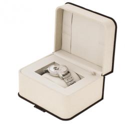 Pre Owned Baume & Mercier White Stainless Steel Classima Men's Wristwatch 42MM