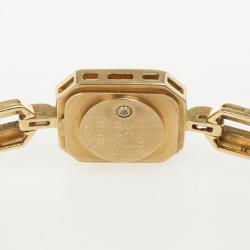 مملوكة مسبقًا Baume & Mercier High Jewelry Diamond 18K Yellow Gold Womens Wristwatch 15 MM
