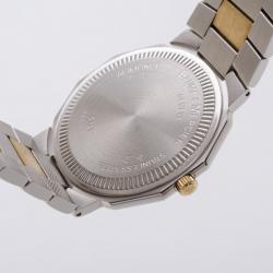 Pre Owned Baume & Mercier Riviera Two Tone 18K Gold & Stainless Steel Wristwatch Mens 