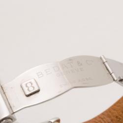 Pre Owned Bedat & Co. No. 7 Silver Dial Women's Leather Watch Cream