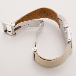 Pre Owned Bedat & Co. No. 7 Silver Dial Women's Leather Watch Cream