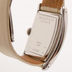 Pre Owned Bedat & Co. No. 7 Silver Dial Women's Leather Watch Cream