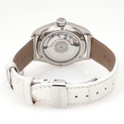 Pre Owned Bell & Ross Mystery Diamond SS Leather Womens Wristwatch 34 MM