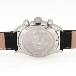Bell & Ross Classic SS Leather Chronograph Womens Wristwatch 34 MM		